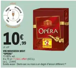 E.Leclerc VIN MOUSSEUX BRUT 'OPERA' offre