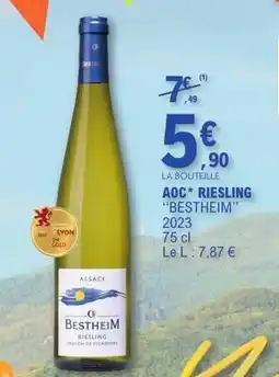 E.Leclerc AOC* Riesling Bestheim offre