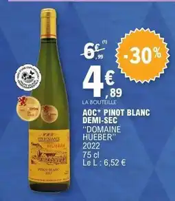 E.Leclerc AOC* Pinot Blanc Demi-Sec offre