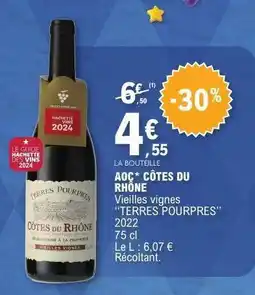 E.Leclerc AOC* CÔTES DU RHÔNE offre