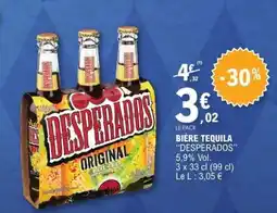 E.Leclerc Bière Tequila 'Desperados' offre