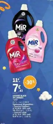 E.Leclerc LESSIVE BLACK 54 LAVAGES offre