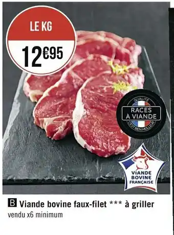 Casino Supermarchés Viande bovine faux-filet à grilles offre