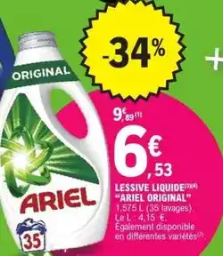 E.Leclerc Ariel - lessive liquide offre