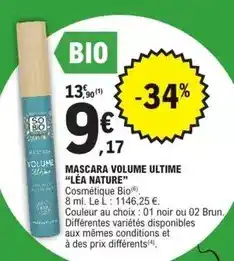E.Leclerc So bio - mascara volume ultime offre