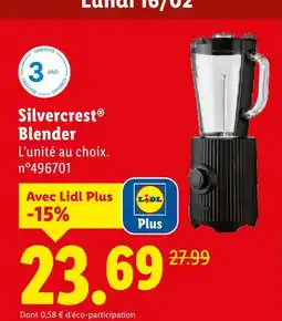 Lidl Silvercrest blender offre