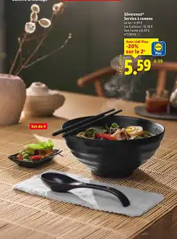 Lidl Silvercrest service à ramens offre