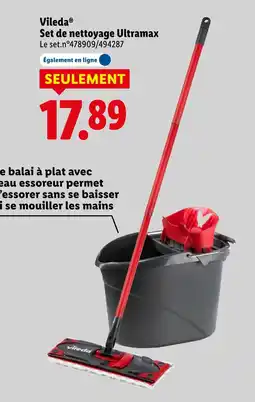 Lidl Vileda set de nettoyage ultramax offre