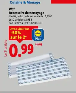 Lidl W5 accessoire de nettoyage offre