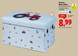 Lidl Livarno banc coffre offre
