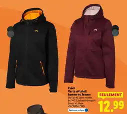 Lidl Crivit veste softshell homme ou femme offre