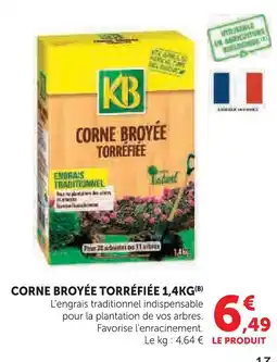 Hyper U Kb corne broyée torréfiée 1,4 kg offre