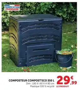 Hyper U Composteur compost'eco 350 l offre
