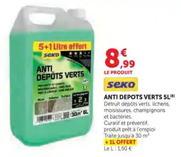 Hyper U Seko anti dépôts verts 5l offre