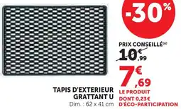 Hyper U U tapis d'extérieur grattant offre