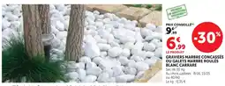 Super U Graviers marbre concassés blanc carrare offre