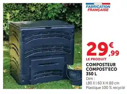 Super U Composteur compost'eco 350 l offre