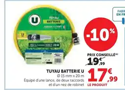 Super U U tuyau batterie offre