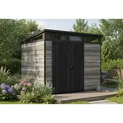 Carrefour Keter abri signature monopentée 97 6m² - stormgrey offre