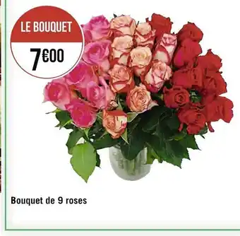 Bouquet de 9 Roses