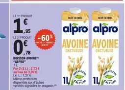 E.Leclerc ALPRO Boisson avoine offre