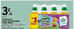 E.Leclerc FRUIT SHOOT Boisson aux fruits multivitaminé offre