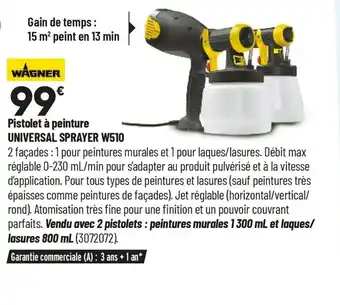 Bricorama Pistolet à peinture offre
