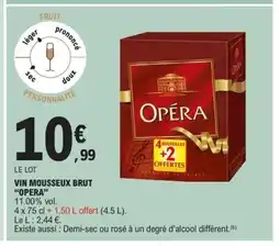 E.Leclerc OPERA Vin mousseux brut offre