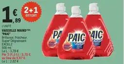 E.Leclerc PAIC Vaisselle mains offre