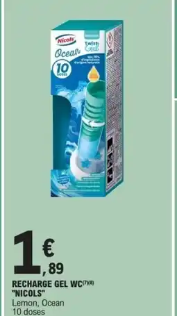 E.Leclerc NICOLS Recharge gel wc offre