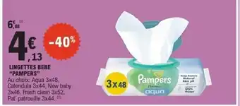 PAMPERS Lingettes bebe