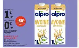 E.Leclerc ALPRO Boisson avoine offre