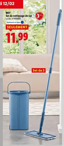 Lidl W5 Set de nettoyage de sol offre