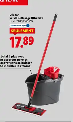 Lidl VILEDA Set de nettoyage Ultramax offre