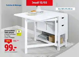 Lidl LIVARNO HOME Table pliante offre