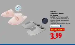 Lidl ESMARA Pantoufles femme ou homme offre