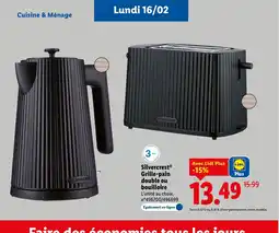 Lidl SILVERCREST Grille-pain double ou bouilloire offre