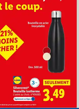Lidl SILVERCREST Bouteille isotherme offre