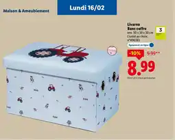 Lidl LIVARNO Banc coffre offre