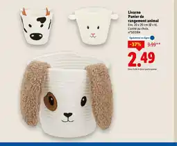 Lidl LIVARNO Panier de rangement animal offre