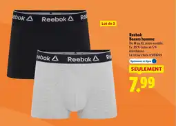 Lidl REEBOK Boxers homme offre