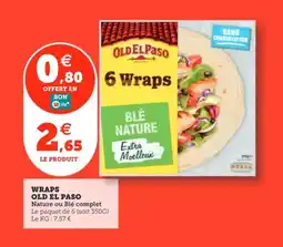 Utile OLD EL PASO Wraps offre