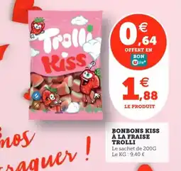 Utile TROLLI Bonbons kiss à la fraise offre