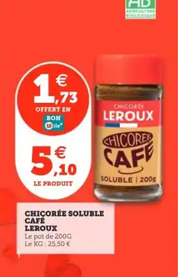 Utile LEROUX Chicorée soluble café offre