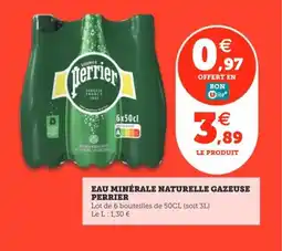 Utile PERRIER Eau minérale naturelle gazeuse offre