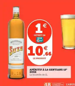 Utile SUZE Apéritif à la gentiane 15° offre