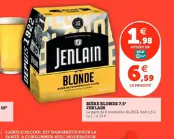 Utile JENLAIN Bière blonde 7,5° offre