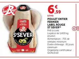 U Express ST SEVER Poulet entier fermier label rouge offre