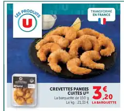 U Express U Crevettes panees cuites offre