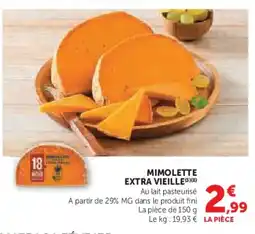 U Express Mimolette extra vieille offre